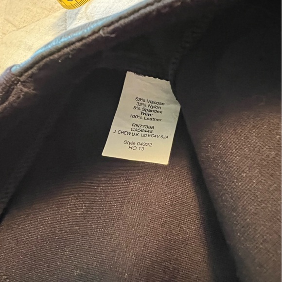 J.Crew pant size 2 leather side strip - Picture 5 of 8
